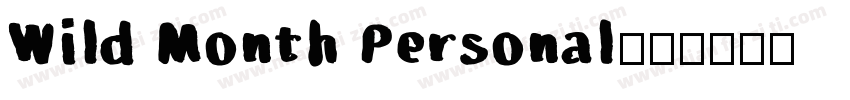 Wild Month Personal字体转换